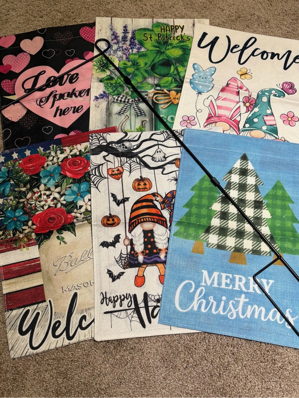 Holiday Garden Flag Set - Multi-Design Seasonal Welcome Flags